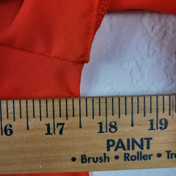 ASOS Women's Cold Shoulder Camisole Blouse Orange Bright Sz 4 Business Casual - Picture 6 of 9